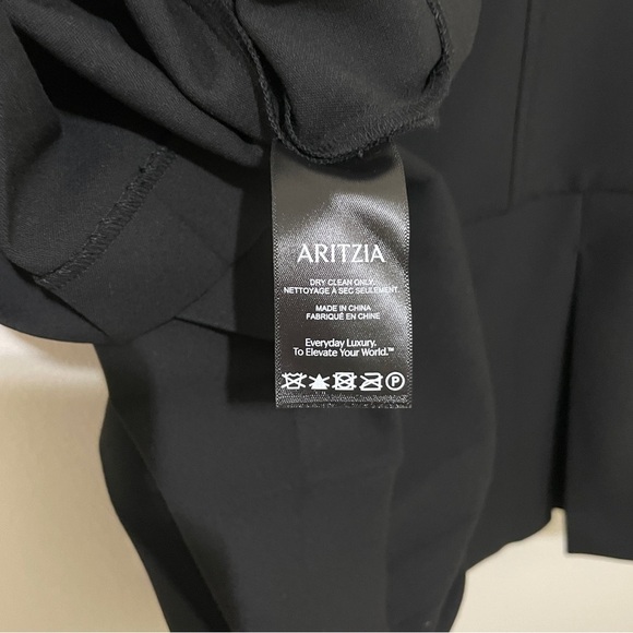 NWT Aritzia Wilfred Elegant Black Mini Dress, Size 6 - Picture 12 of 15